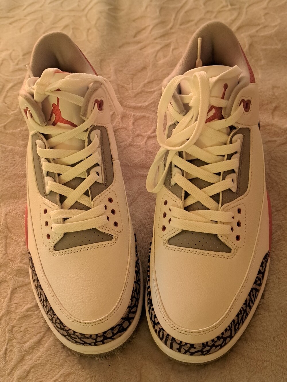 NWOB NIKE Retro Air Jordan 3 Mid Fire Red Sneakers Size 11